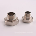 Multi-specification Brass Double Male Npt Thread Swage Nipple